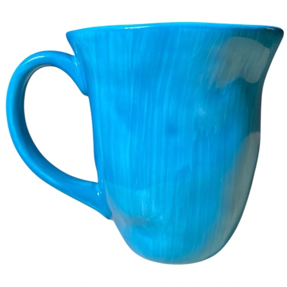 Emmaline by Pavilion Blue & White Aunts Warm The Heart Coffee Tea Mug Cup - Picture 3 of 9